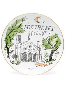 GINORI 1735 assiette Fox Thicket Folly en porcelaine - Blanc