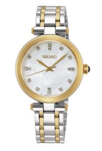 Seiko SRZ532P1 dameshorloge diamant op de wijzerplaat saffierglas 30 mm