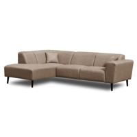 Haluta Hoekbank Almere - 255 x 175 x 72 cm - Taupe - Links