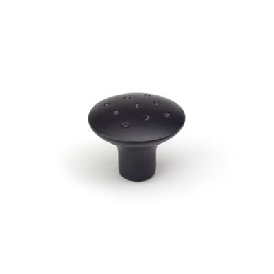 Deurknop Rei e774g Cirkelvormig Mat Zwart Metaal 2 Stuks (Ø 35 x 29 mm)