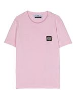 Stone Island Junior t-shirt en coton à motif Compass - Rose - thumbnail