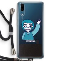 Zwaai: Huawei P20 Transparant Hoesje met koord