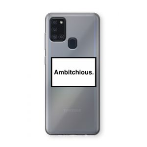 Ambitchious: Samsung Galaxy A21s Transparant Hoesje