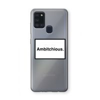 Ambitchious: Samsung Galaxy A21s Transparant Hoesje