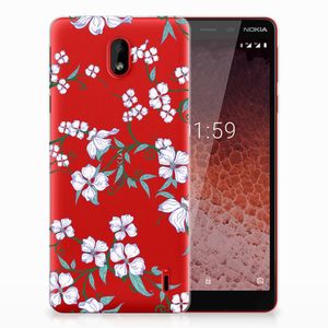 Nokia 1 Plus Uniek TPU Case Blossom White