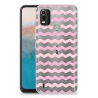 Nokia C21 Plus | TPU bumper | Waves Roze