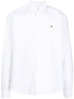 Maison Kitsuné polo à logo brodé - Blanc