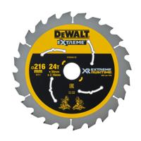 DeWALT Cirkelzaagblad voor Hout | Extreme Runtime | Ø 216mm Asgat 30mm 24T - DT99568-QZ