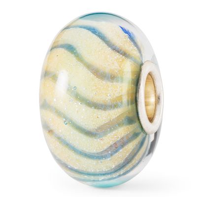 Trollbeads TGLBE-20378 Kraal Zandgroeven zilver-glas