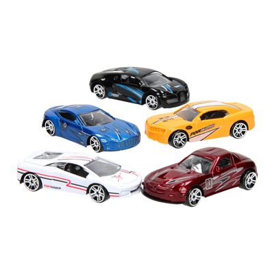 Johntoy Super cars die-cast auto, 5st.