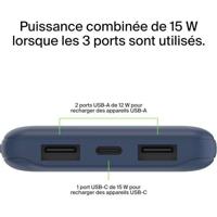 Externe batterij - BELKIN - 10.000 mAh - Blauw