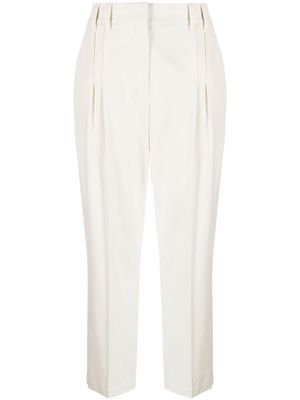 Brunello Cucinelli pantalon de tailleur à coupe courte - Tons neutres