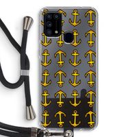Musketon Anchor: Samsung Galaxy M31 Transparant Hoesje met koord