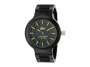 Lacoste horlogeband 2010771 / 2010768 / LC-61-1-29-2559 / LC-61-1-29-2560 Kunststof / Plastic Zwart 13mm