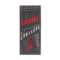 Milwaukee Accessoires MAX BITE Flex Steek Ratelsleutel Set Foam Inlay 15-delig - 4932479829