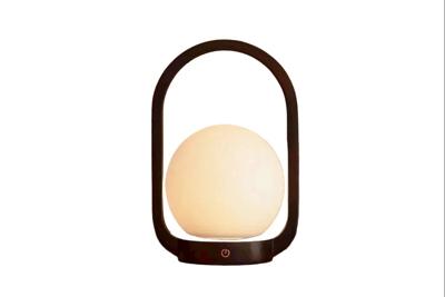 Tafellamp oplaadbaar Skye Donkerbruin Hout