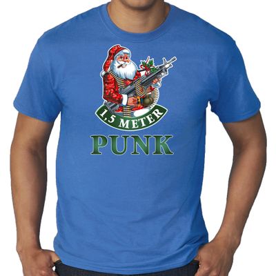 Grote maten fout Kerstshirt / outfit 1,5 meter punk blauw voor heren Grote maten fout Kerstshirt / outfit 1,5 meter punk blauw voor heren