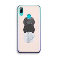 Marmeren cirkels: Huawei P Smart (2019) Transparant Hoesje