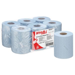 Poetsrol WypAll L10 1-laags 18,3cm106m 280vel blauw 6220