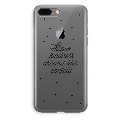 Confetti: iPhone 8 Plus Transparant Hoesje