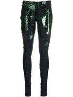 Ottolinger legging orné de sequins à empiècements - Vert