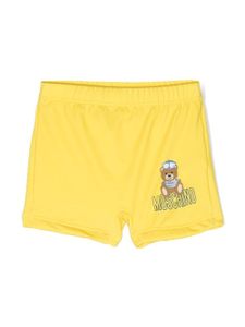 Moschino Kids short de bain à imprimé Teddy Bear - Jaune