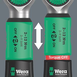 Wera Safe-Torque A 2 draaimomentsleutel met 1/4" zeskantaandrijving, 2-12 Nm, 2-12 Nm - 05075801001