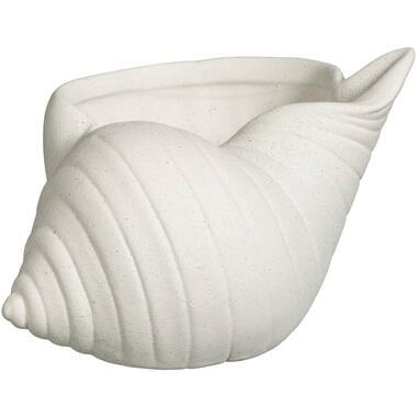Deco schelp - off-white - 10x16x14 cm - Leen Bakker
