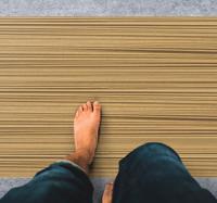 Houten strepen patroon vinyl tapijt