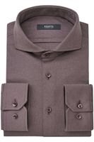 Desoto Luxury Line Slim Fit Jersey shirt bruin, Melange - thumbnail