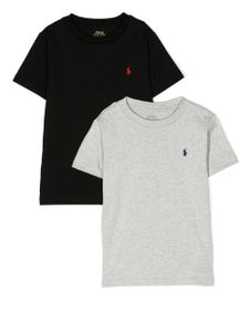 POLO RALPH LAUREN KIDS lot de trois t-shirts à logo brodé - Multicolore