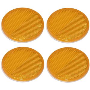 ProPlus Reflector - set 4x - oranje - zelfklevend - 60mm - rond