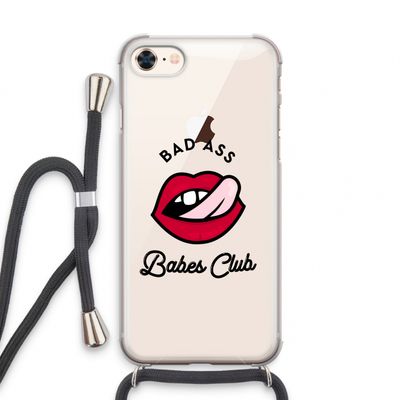 Badass Babes Club: iPhone 8 Transparant Hoesje met koord