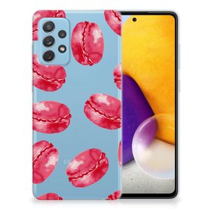 Samsung Galaxy A72 Siliconen Case Pink Macarons