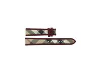 Horlogeband Burberry BU9137 Leder Multicolor 20mm