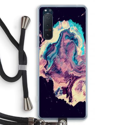 Cosmic Silence: Sony Xperia 5 II Transparant Hoesje met koord