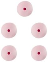 Durable Siliconen Kralen 15mm 5 stuks 749 Light Pink