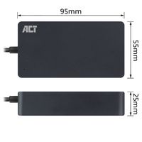 ACT Connectivity USB-C laptoplader met Power Delivery profielen 65W oplader - thumbnail