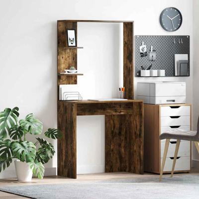 Bureau Gerookt eiken 78.5 x 37 x 154.5 cm Bewerkt hout