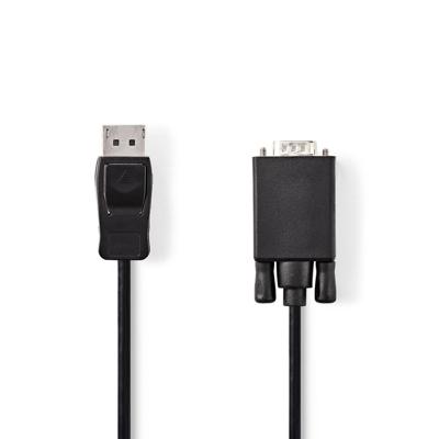 Nedis CCGP37301BK10 Displayport - Vga-kabel Displayport Male - Vga Male 1,0 M Zwart