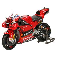 Model motor/speelgoed motor Ducati Desmosedici MotoGP - rood - schaal 1:18/12 x 5 x 8 cm