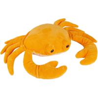 Pluche knuffel zeedieren Krab van 33 cm - oranje - Krabbetjes - Knuffels