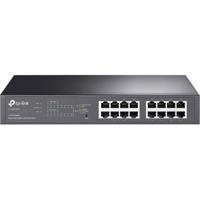 TP-Link TL-SG1016PE Managed L2 Gigabit Ethernet (10/100/1000) Power over Ethernet (PoE) 1U Zwart - thumbnail