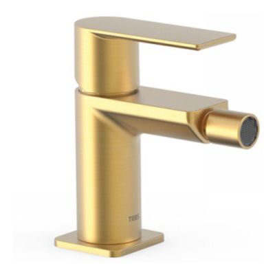 Bidetkraan Tres Loft | Opbouw | Mengkraan | 1-hendel | Rond | 24k Goud mat