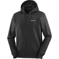 Salomon Fz hoodie salomon logo heren - ZWART - Heren