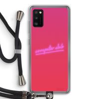 Vice Glow: Samsung Galaxy A41 Transparant Hoesje met koord
