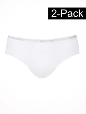 Sloggi - Basic Midi 2-Pack - wit, Maat:2XL