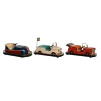 Decoratieve figuren DKD Home Decor Wit Rood Marineblauw Vintage 23,5 x 11,5 x 10 cm (3 Stuks)