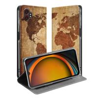 Samsung Galaxy Xcover 7 Pro | Book Case | Wereldkaart