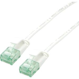 roline recycled material RJ45 (cross) Netwerkkabel Aansluitkabel CAT 6A U/UTP 1 m Wit